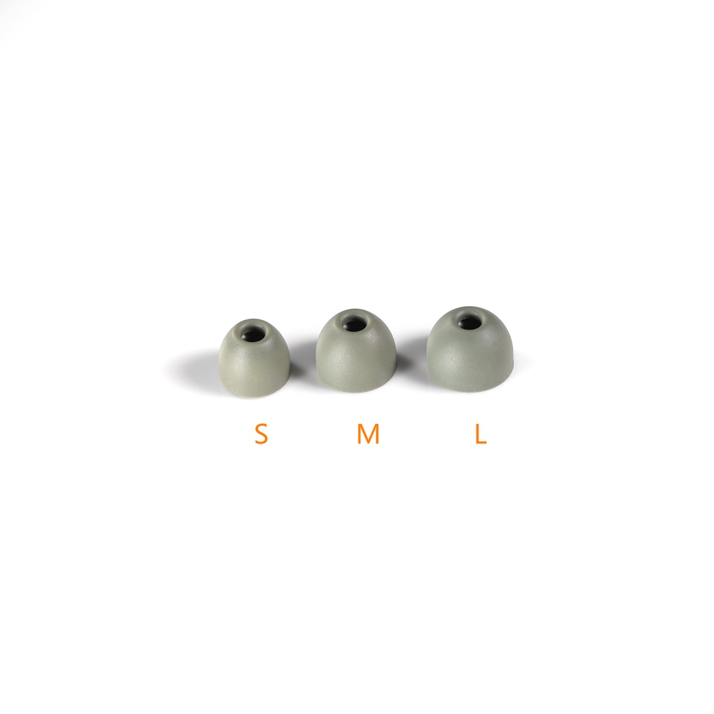 DD ddHiFi ST35 D-Tips IEM Ear Tips, Replacement Silicone Earbud Tips with Storage Box, 3 Pairs of S / M / L or Mixed Sizes
