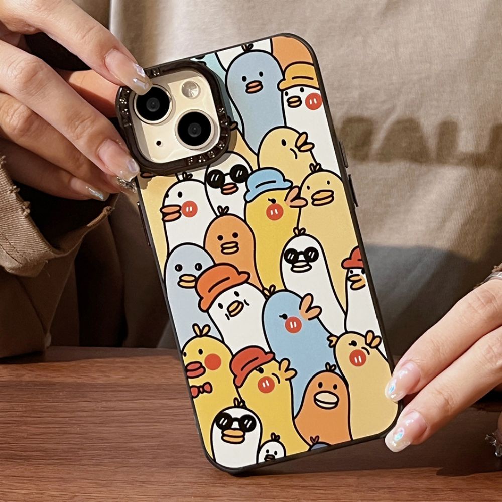 Ốp Điện Thoại Họa Tiết Vịt Hoạt Hình Cho IPhone 14 Pro Max 13 12 11 Pro Max XR XS 7 8 Plus