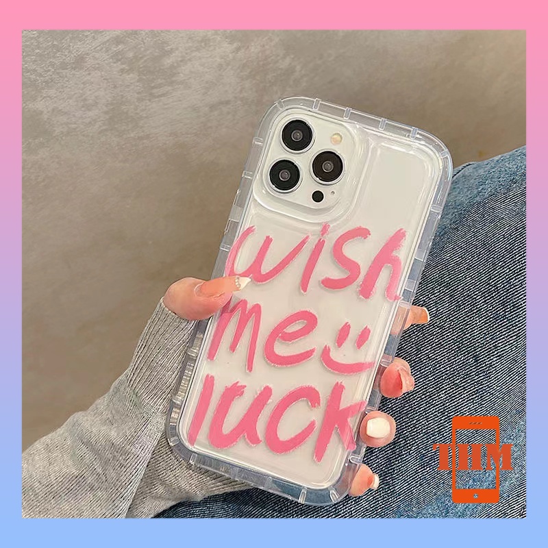 Ốp lưng iphone Tiếng Anh tình yêu WISH túi khí điện thoại vỏ mềm trong suốt Cho Iphone 6 / 6S / 6splus / se / 7 / 7plus / 8 / 8plus / X / xs / xsmax / 11 / 12 / 13 / 14 / Plus / pro / pro max-701