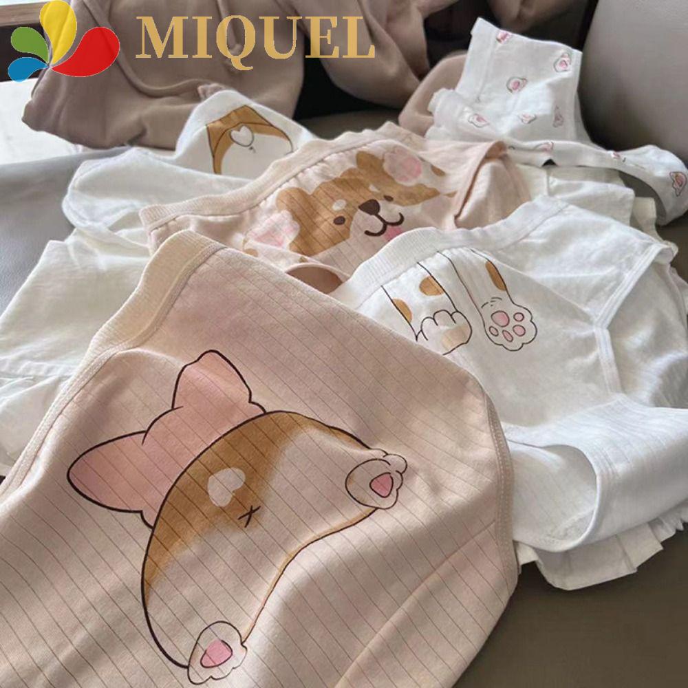 Quần Lót Cotton Thoáng Khí Họa Tiết Động Vật Dễ Thương Cho Nữ