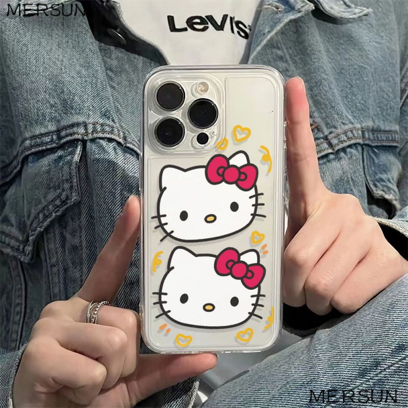 ✅Ốp Điện Thoại Mềm Chống Sốc Hình Hello Kitty Cho Apple Iphone 11 12 plus1314pro 78Max6In VVK1