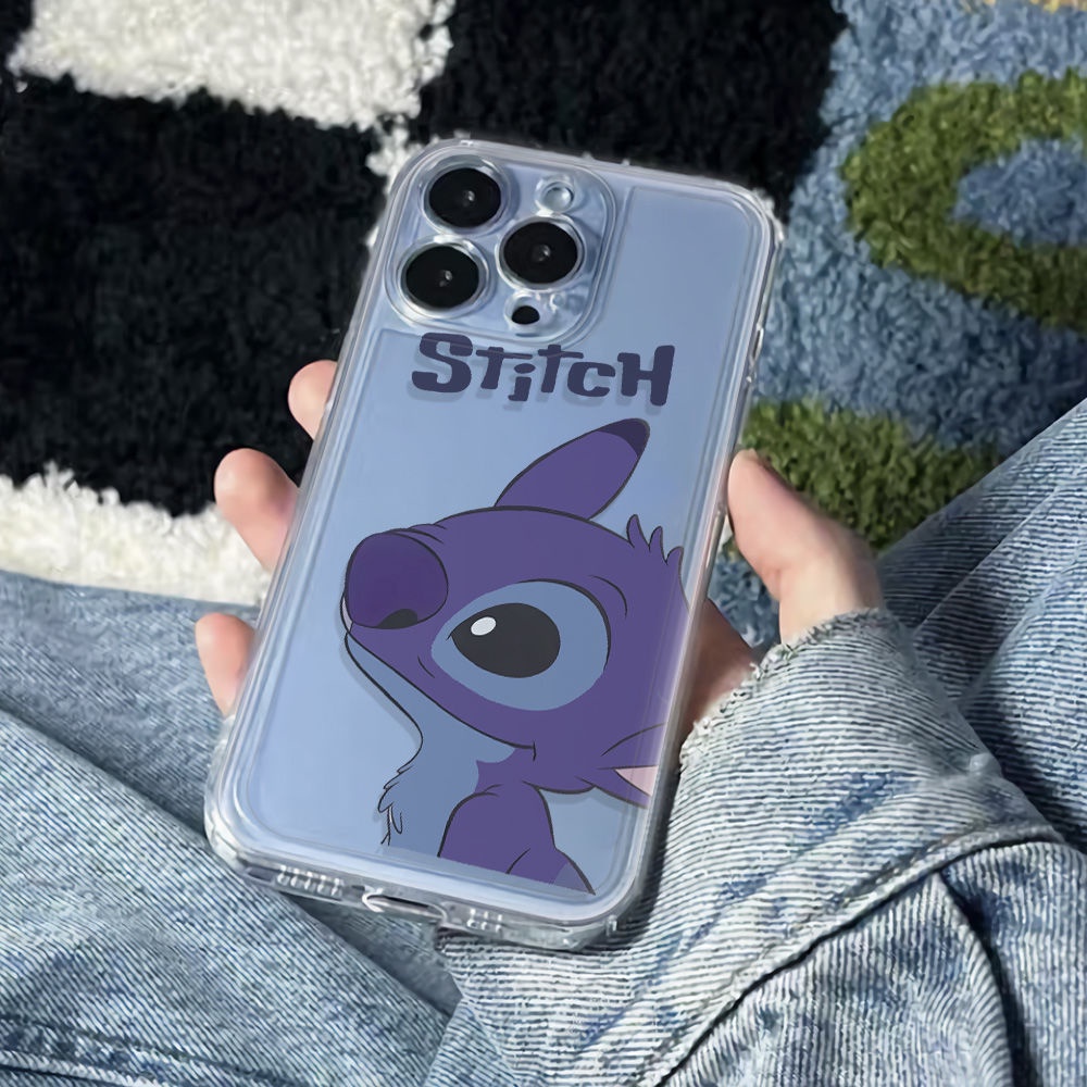 ✅Ốp Điện Thoại Mềm Chống Sốc Họa Tiết Stitch 13 Phong Cách Đơn Giản Cho Iphone 14pro 12 Max 6In Plus 7811