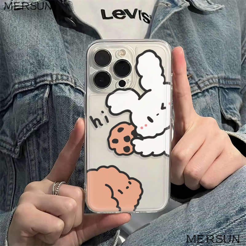 ✅Ốp Điện Thoại Mềm Chống Sốc Hình Cún / Thỏ 5DAD Cho Apple Iphone max 116 1214Pro7813Plus