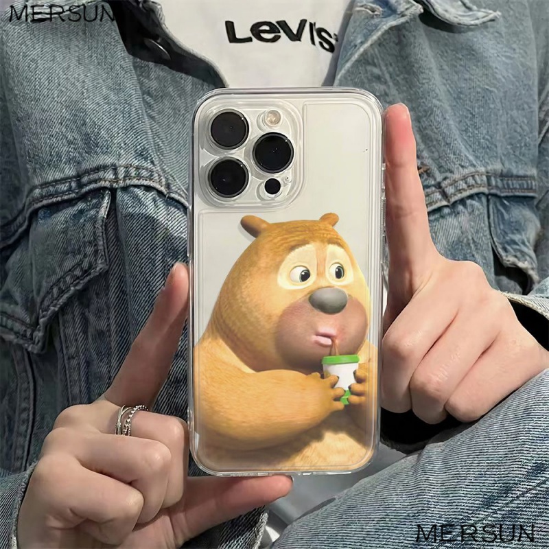 ✅Ốp Điện Thoại Mềm Chống Sốc Họa Tiết Gấu Dễ Thương Cho Iphone 14pro 12Max 78 13 11 6In 5CFT