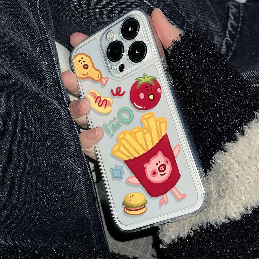 ✅Ốp Điện Thoại Mềm Chống Sốc In Hình Heo Dễ Thương Cho Iphone 11 max 14Pro 12 6In78 13 XI0L