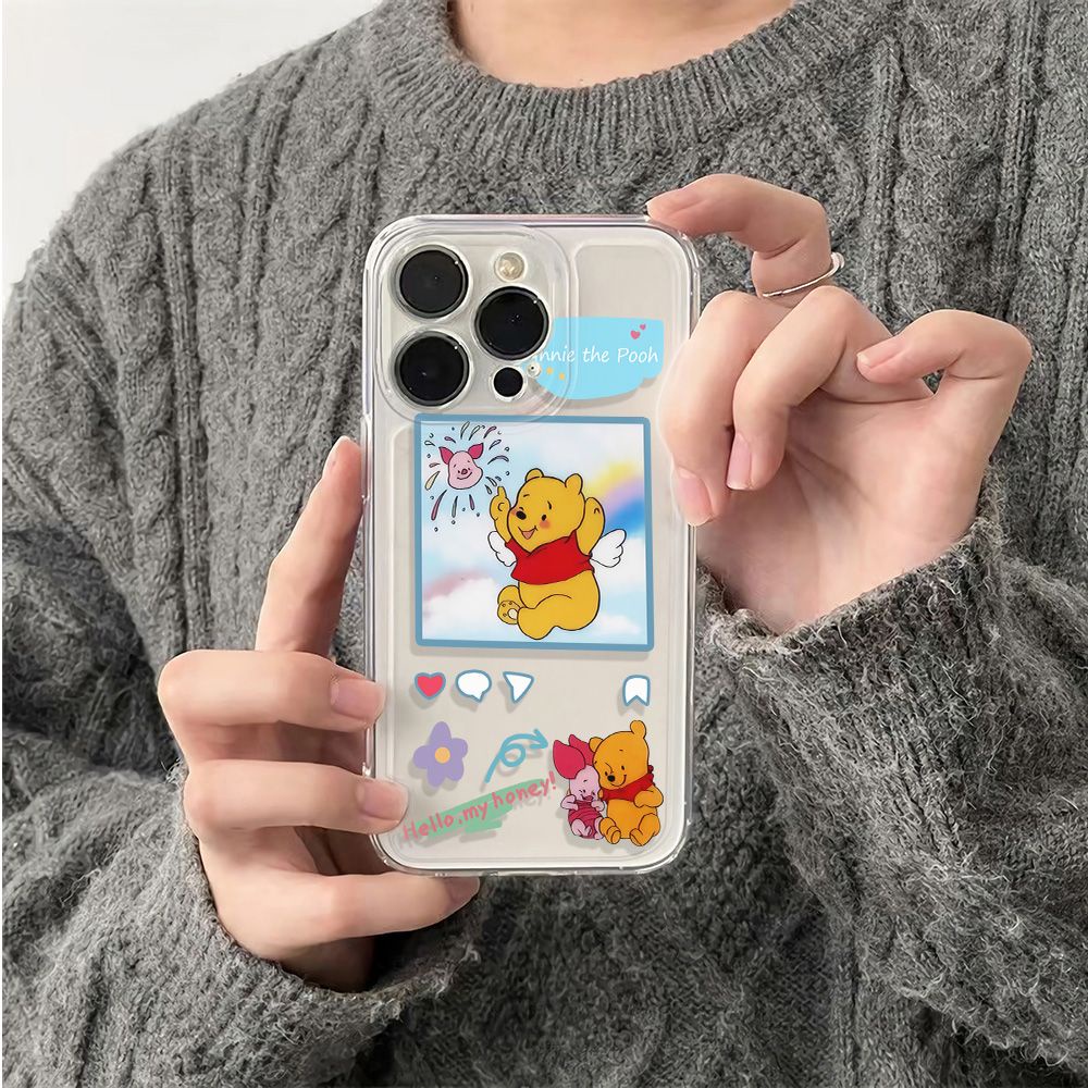 ✅Ốp Điện Thoại Dẻo Họa Tiết Hoạt Hình Gấu Pooh Dễ Thương Chống Sốc Cho Iphone1213 6In 14pro 11 7B2A 78