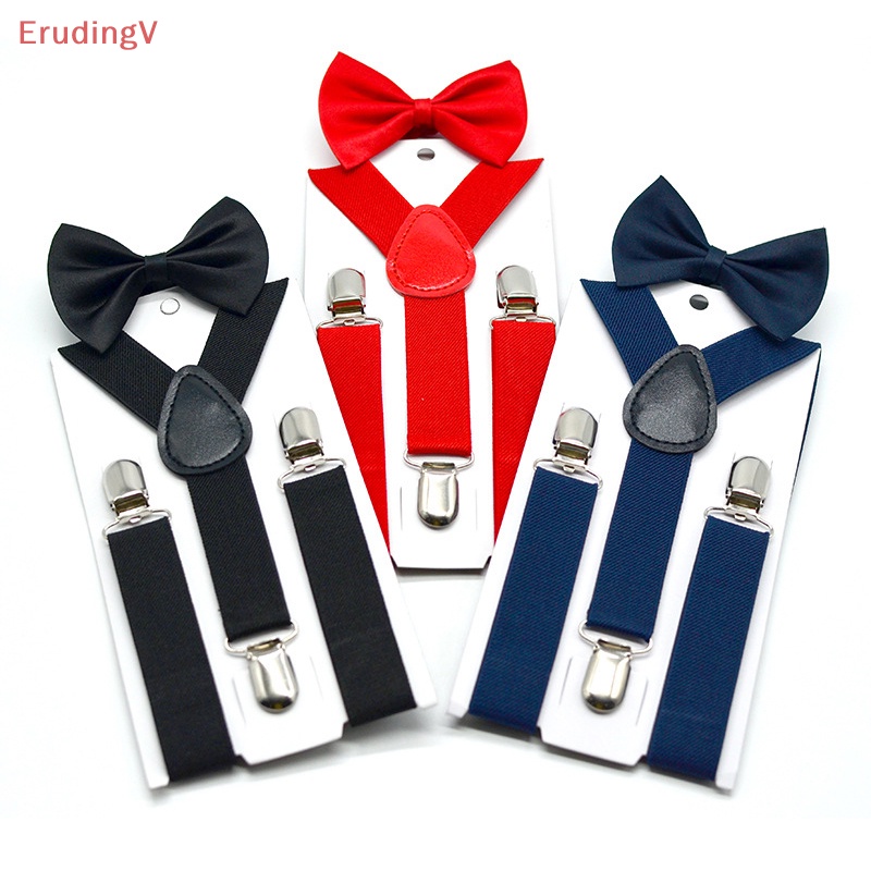 [ErudingV] Bộ Thắt Lưng Nơ Chữ Y Đàn Hồi Màu Đất Có Thể Điều Chỉnh Cho Trẻ Em [Mới]