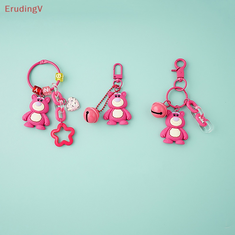 [ErudingV] Móc Khóa Túi Xách Hình Gấu Hồng / Dâu Tây Đáng Yêu Dành Cho Bạn Gái [Mới]