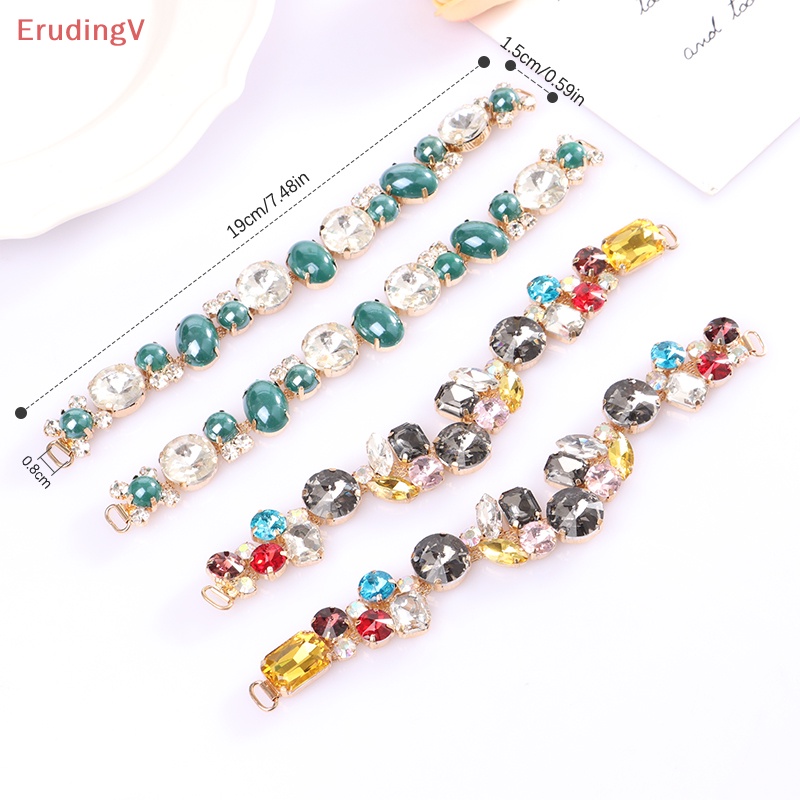 1 Cặp Khóa Nối Bikini Dạng Chuỗi Đính Đá Kim Loại DIY