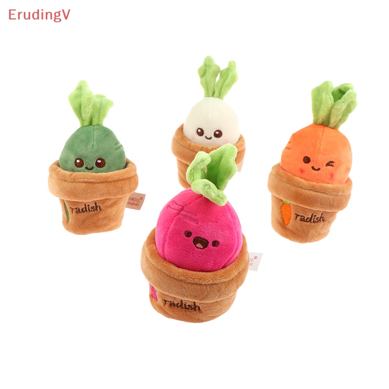 [ErudingV] Móc Khóa Cà Rốt Nhồi Bông Dễ Thương Vui Nhộn