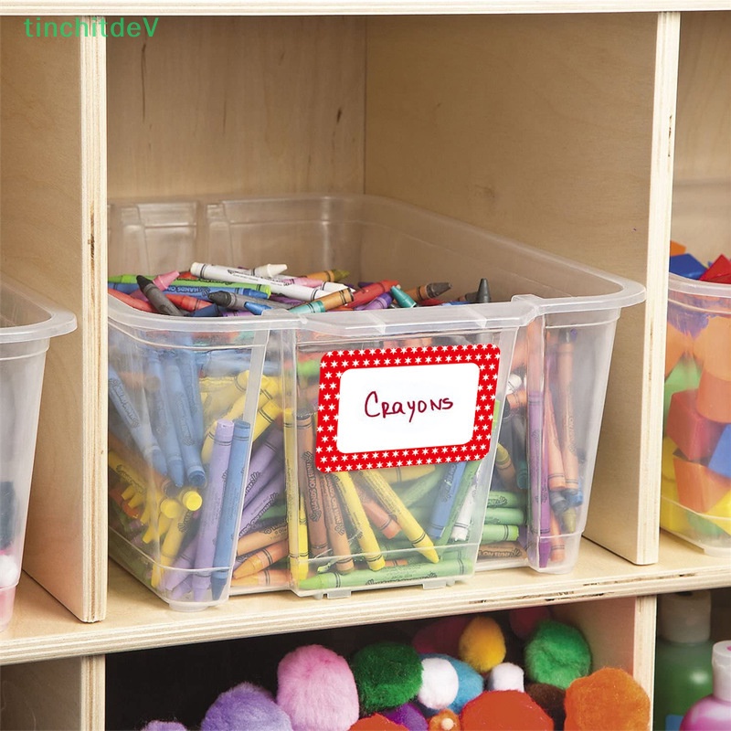 Set 150-300 Nhãn Dán Ghi Tên Hình Chữ Nhật Nhiều Màu Sắc