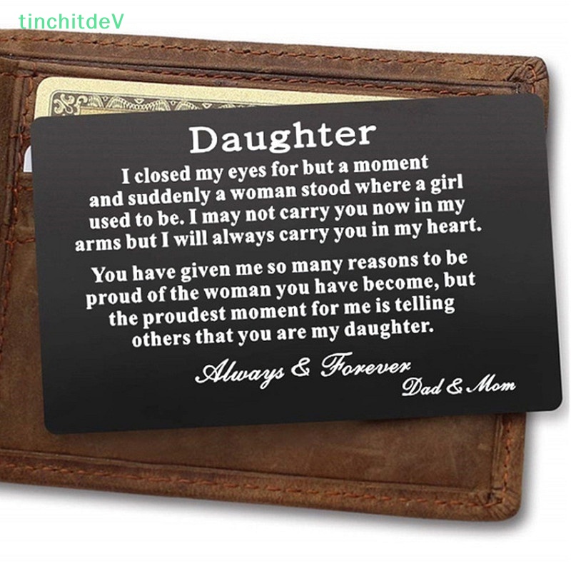 [TinchitdeV] Ví Đựng Thẻ Bằng Thép Không Gỉ Cho Husband Boyfriend Wife Girlfriend Valene Quà Tặng Sinh Nhật [Mới]