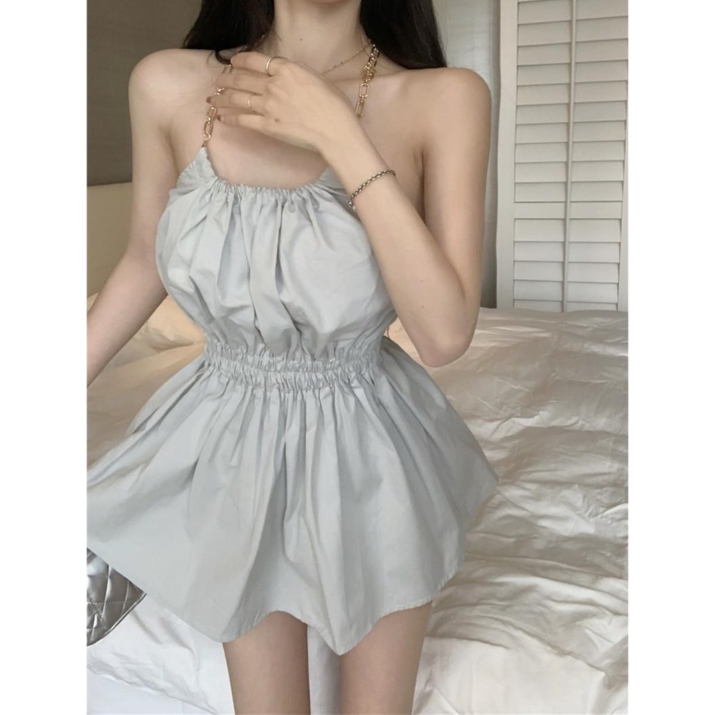 Áo Hai Dây Mùa Hè 2023 Ôm Eo Quyến Rũ Cho Nữ