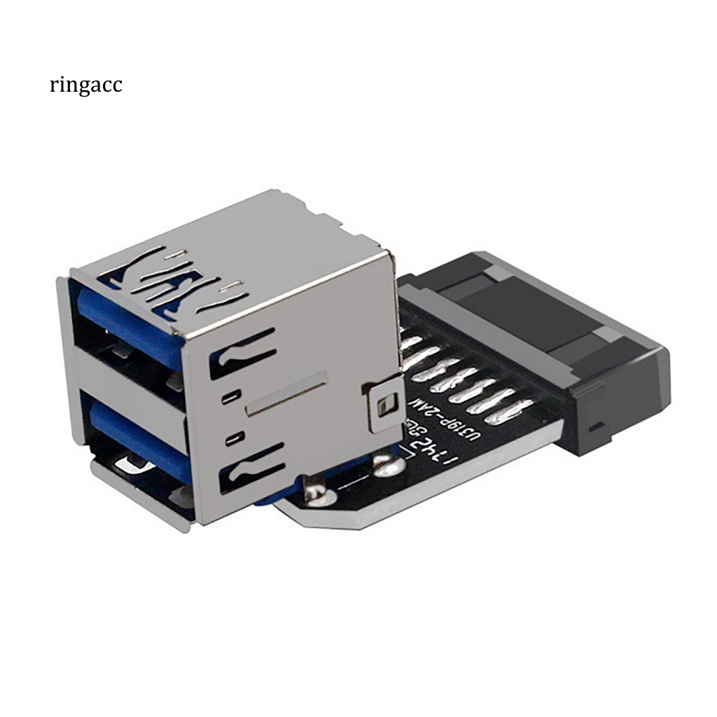 Bo Mạch Chủ Chuyển Đổi Usb 3.0 19 / 20 Pin Sang Hai Cổng Usb 3.0 Mini Cho Máy Tính Bàn