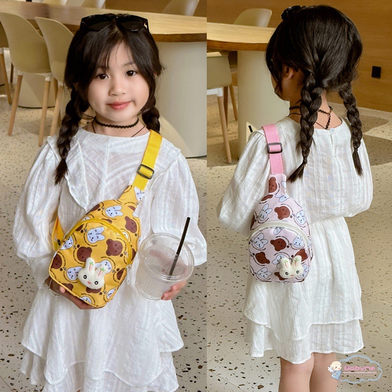 Túi Đeo Chéo Ngực Nhỏ Họa Tiết Hoạt Hình Tinh Tế Cho Bé Gái