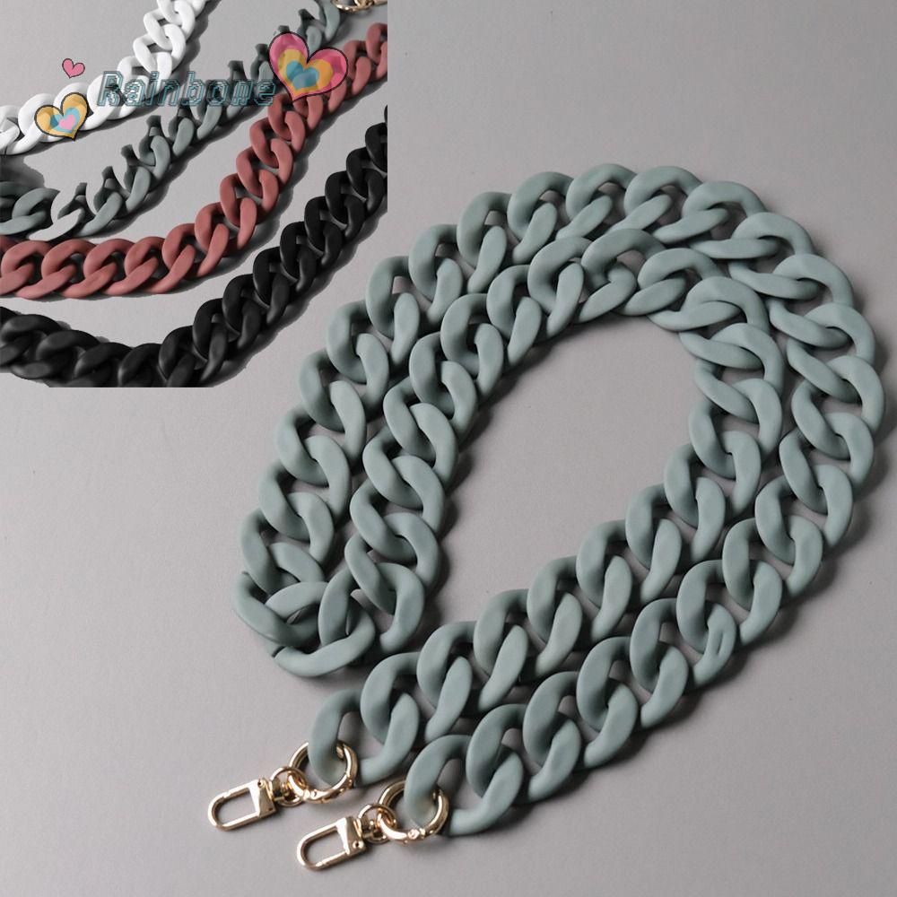 Dây Xích Acrylic Màu Cầu Vồng Trang Trí Túi Xách Thời Trang Sang Trọng Tháo Rời Đ