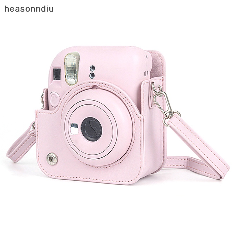 Túi Da PU Đựng Máy Ảnh Instax Mini 12 Kèm Dây Đeo Vai Tiện Dụng