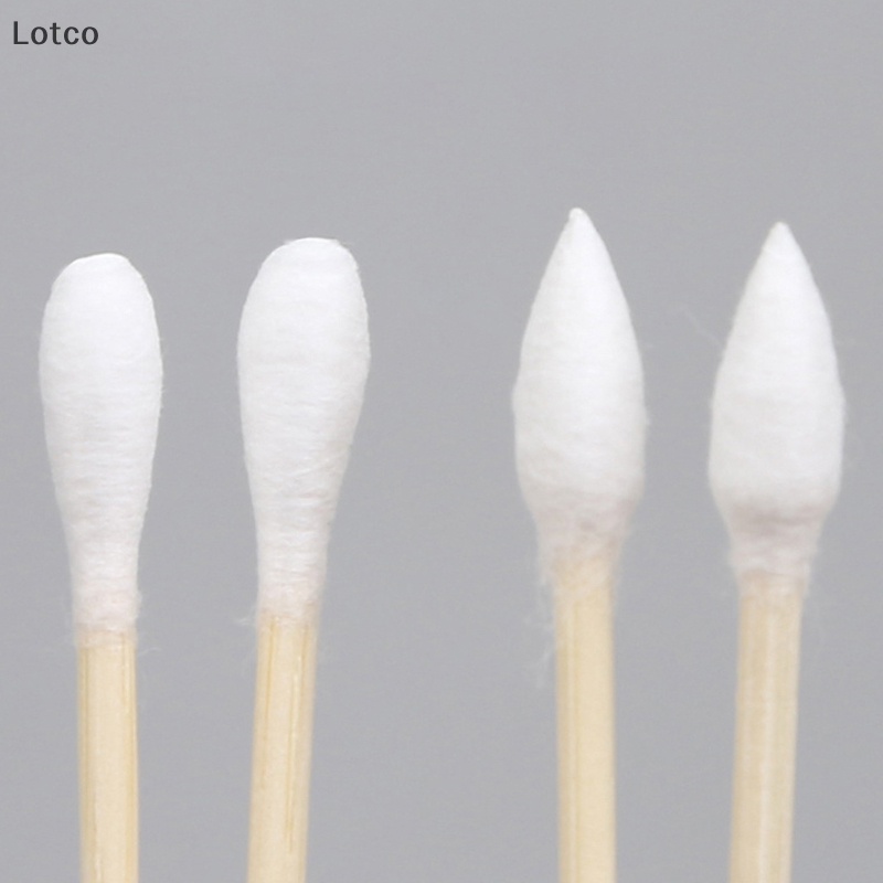 Lotco 100/200 miếng bông trang điểm lau tai hai đầu dùng một lần