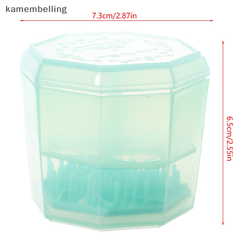 Hộp Vệ Sinh Cọ Trang Điểm kamembelling Kèm Giá Phơi Khô Tiện Dụng