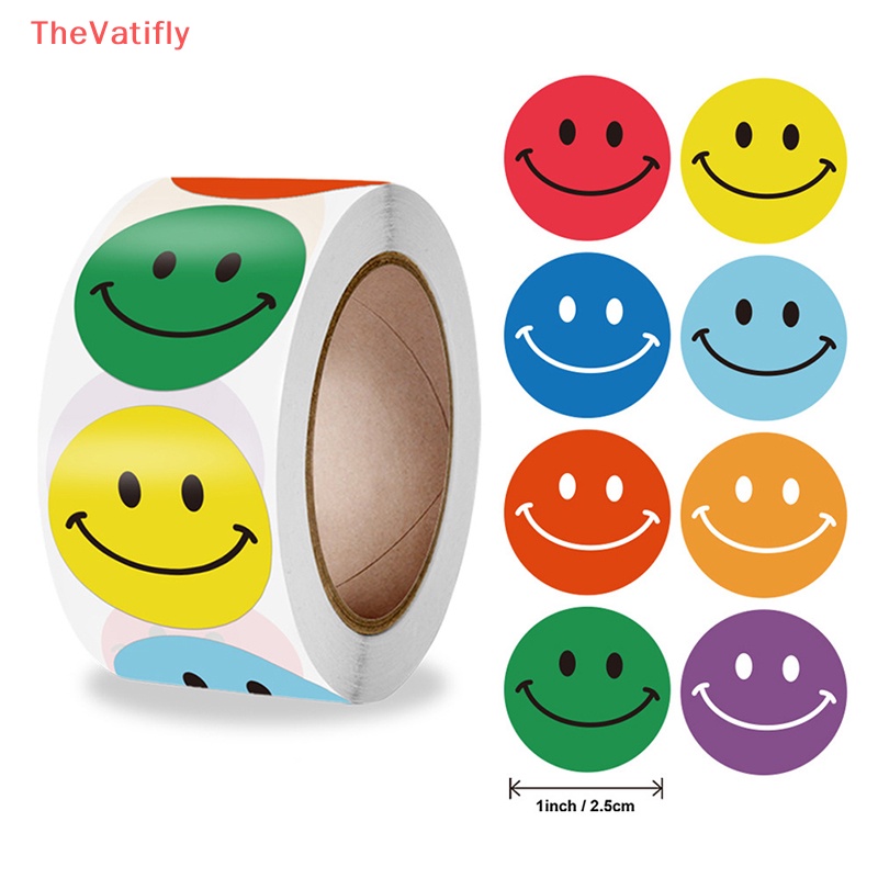 Bộ 500 Miếng Dán Hình Mặt Cười Dùng Làm Phần Thưởng Cho Bé