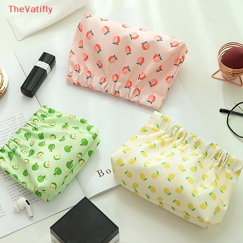 [Thevalifly] Túi Đựng Mỹ Phẩm Thẻ Tai Nghe Thẻ Son Môi Tự Động Đóng Sắp Trang Sức Du Lịch HOT