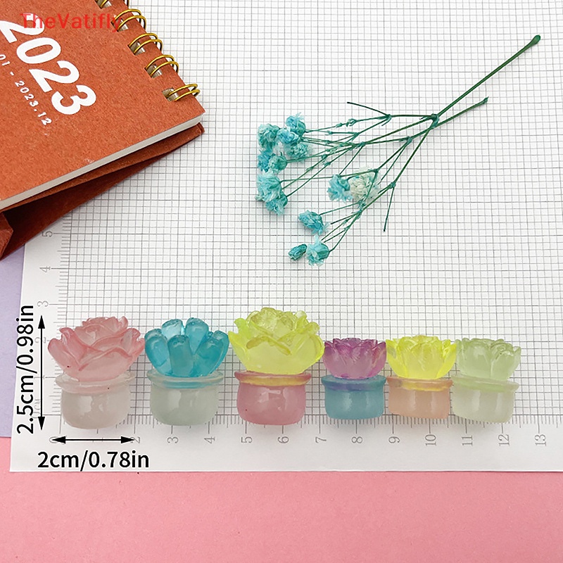 [Thevalifly] Bộ 5 Bông Hoa Hoạt Hình Ba Chiều Phát Sáng Dễ Thương Trang Trí Nội Thất DIY HOT