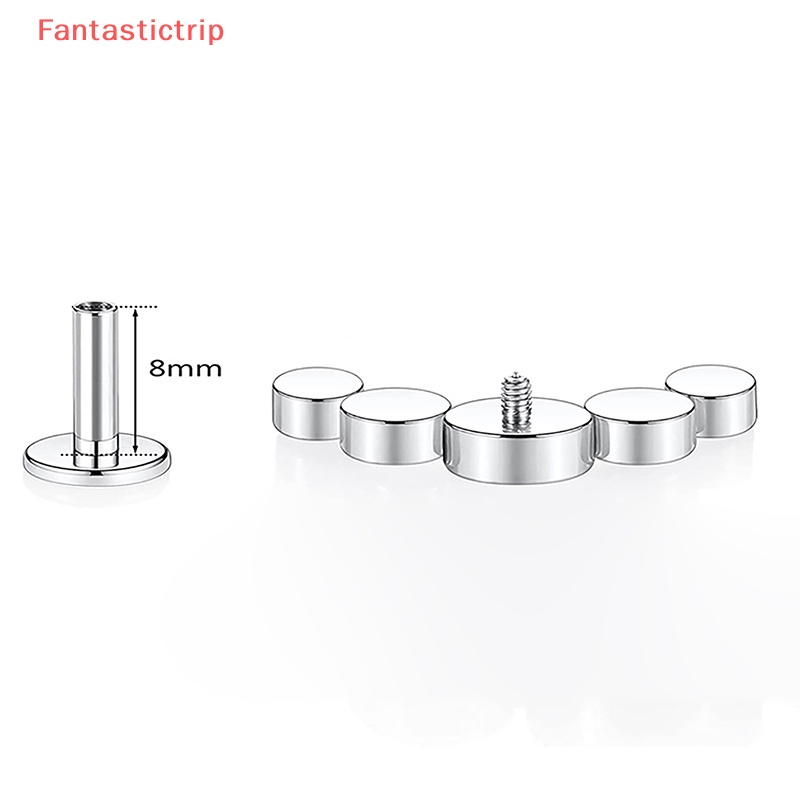 [Fantastictrip] Trang Sức Mũi Hàn Dạng Trụ Bằng Thép Không Gỉ Phong Cách Đơn Giản Dễ Phối Đồ Trang Sức Thời Trang Mới