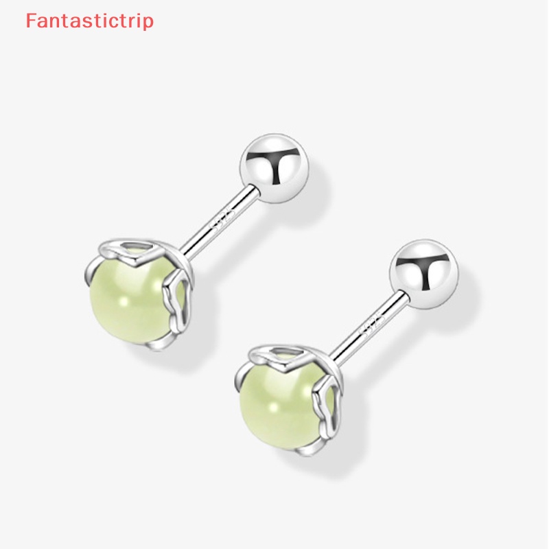 1 Đôi Khuyên Tai Ngọc Bích Xoắn Ốc Thời Trang Dành Cho Nữ