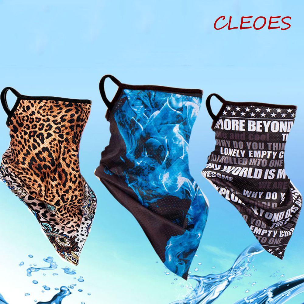 Cleoes Khăn Trùm Đầu Bằng Lụa Lạnh Hình Đầu Lâu Bảo Vệ Mặt Nạ Đi Xe Máy Ngoài Trời Cho Cặp Đôi