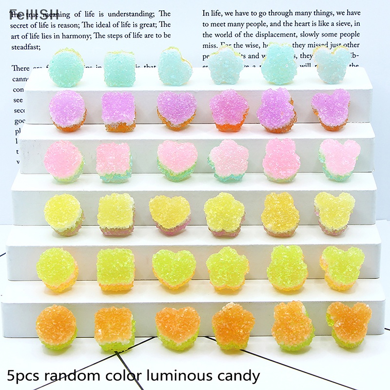 [Felli] Bộ 5 Đồ trang trí Kẹo Mưa Mini Phát Quang Trang Trí Xe Hơi 439br