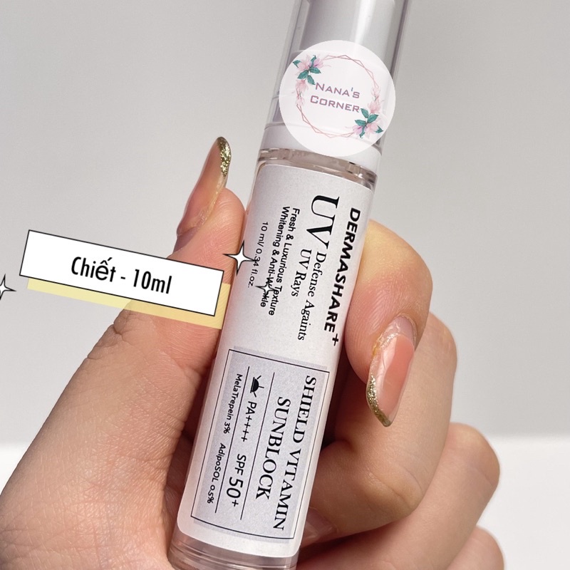 Kem Chống Nắng Dermashare UV Shield Vitamin Sun Block PA++++ Spf 50 +