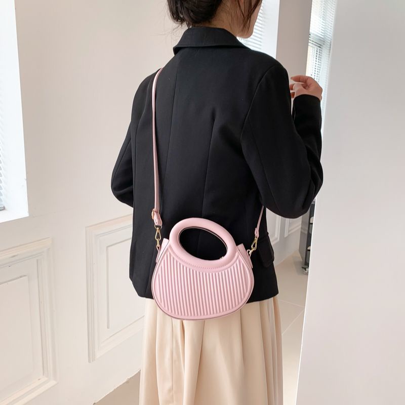 Túi Xách Đeo Vai Hình Tròn Cỡ Nhỏ Màu Sắc Ngọt Ngào Thời Trang Cho Nữ