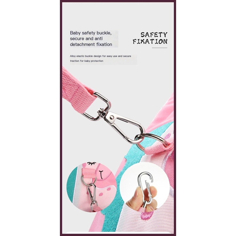 Ba Lô Mềm Mại Có Khóa Chống Thất Lạc Chống Rơi Bảo Vệ An Toàn Cho Bé