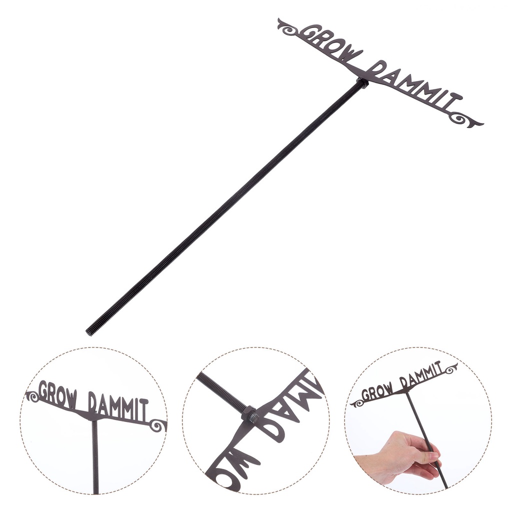 Biển Hiệu Kim Loại Trang Trí Vườn Kích Thước 30X1X1cm