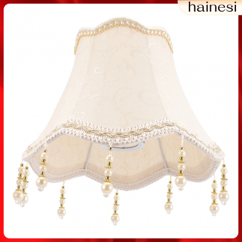 European Beads Lamp Shades Table Lamps Floor Lampshade Wall Cloth Cover Sector Branches Dome