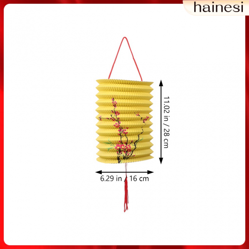 Set 8 Lồng Đèn Giấy Màu Xanh Dương Nhiều Màu Treo Trần Nhà Trang Trí Lễ Hội Mùa Thu Cho Bé