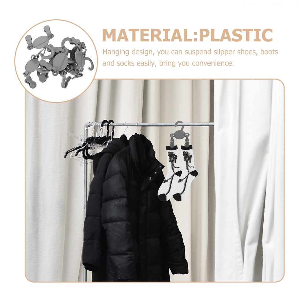 Set 10 Kẹp Nhựa Phơi Giày / Đồ Tráng Miệng Dành Cho Các Bé