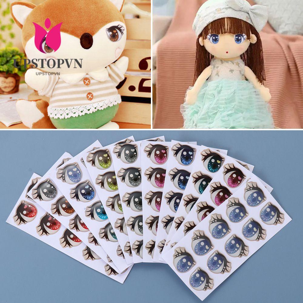 Set 10 Cặp Miếng Dán Hình Trái Tim Nhiều Kiểu Dễ Thương Cho Búp Bê