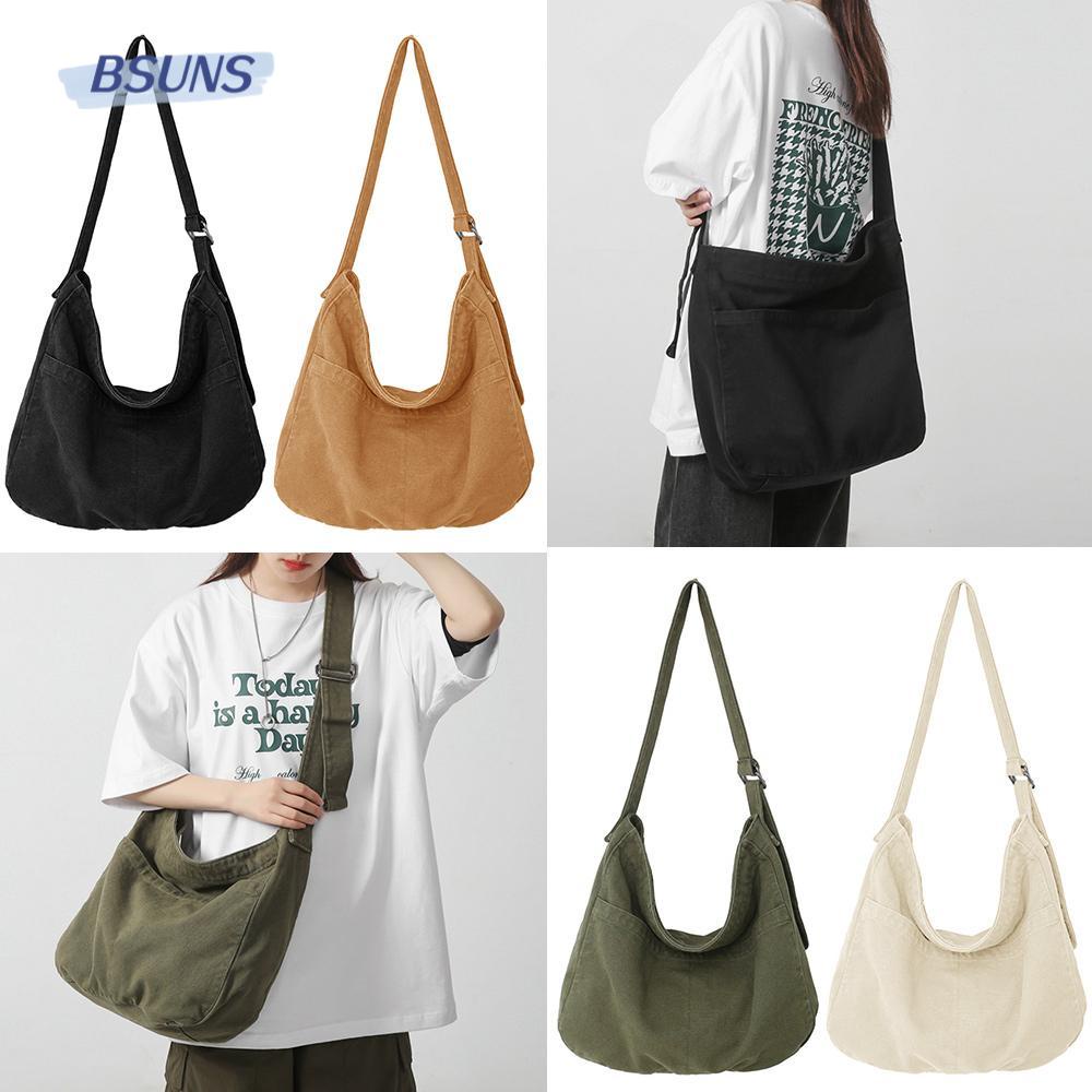 Túi Xách Canvas Sức Chứa Lớn Phong Cách Boho Thời Trang Cho Nam Và Nữ