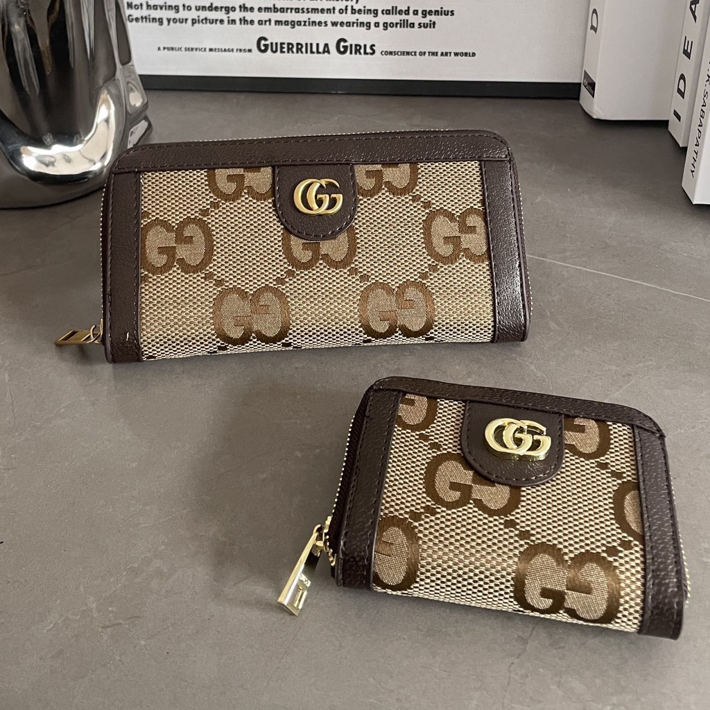 GUCCI7223 Women's Clutch Bag Travel Outing One Shoulder Small Notecase