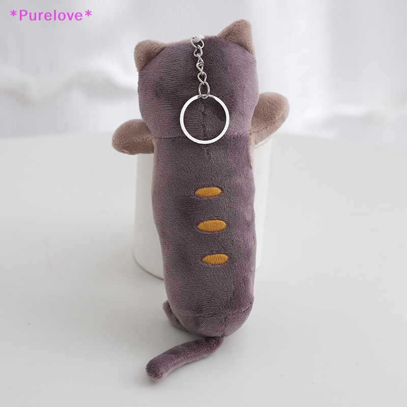 Móc Khóa Hình Mèo Nhồi Bông Mắt Xanh Đáng Yêu Mới