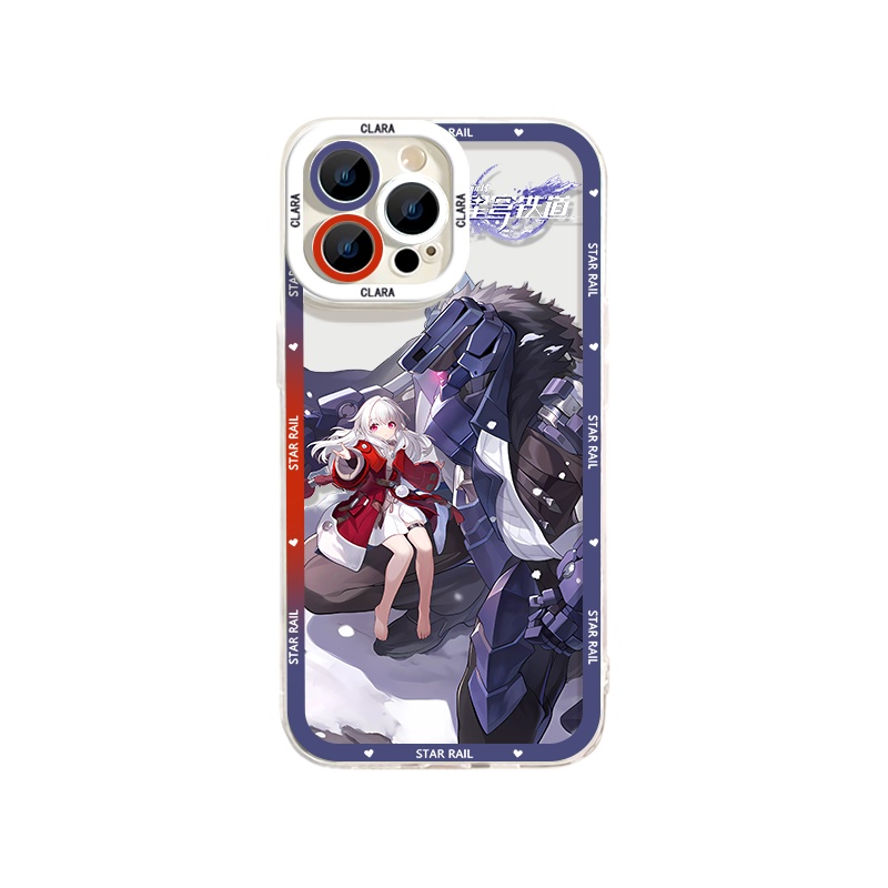 Ốp Điện Thoại TPU Dẻo Trong Suốt Họa Tiết Đường Ray Ngôi Sao Cho iPhone 14 13 12 Pro Max 11 XS XR X 8 7 6S Plus