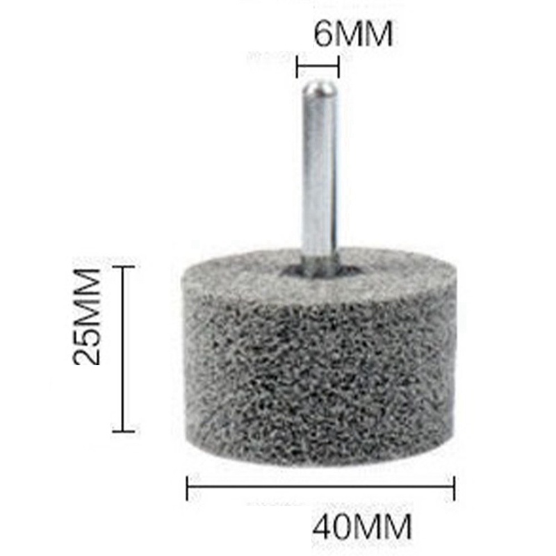 1 Bộ Đầu Đánh Bóng Bánh Xe Bằng Sợi Nylon Tay Cầm Bằng Thép Không Gỉ 6Mm