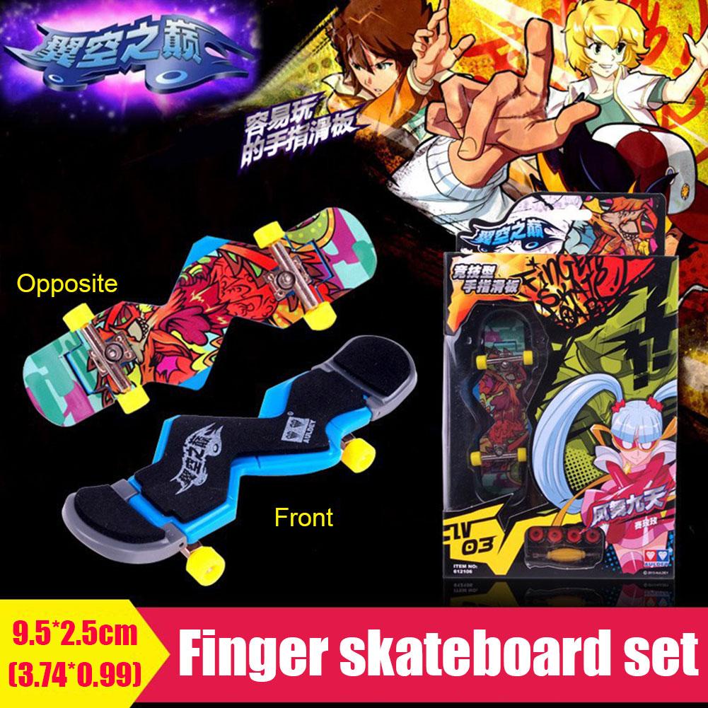 Bộ Ván Trượt Ngón Tay Mini Bằng Gỗ Kèm Vòng Bi Độc Đáo Cho Bé