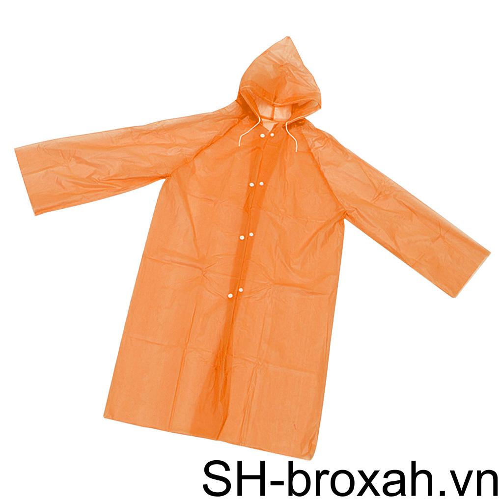 Áo Mưa Bằng PEVA Có Nón Trùm Dùng Một Lần Chống Nước Có Thể Tái Sử Dụng Cho Trẻ Em