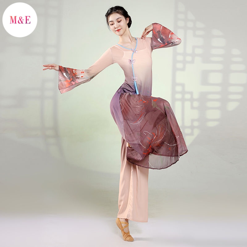 Trang Phục Múa Dân Tộc Rhyme Màu Gradient Phong Cách Cổ Điển Thời Trang Mới 2023