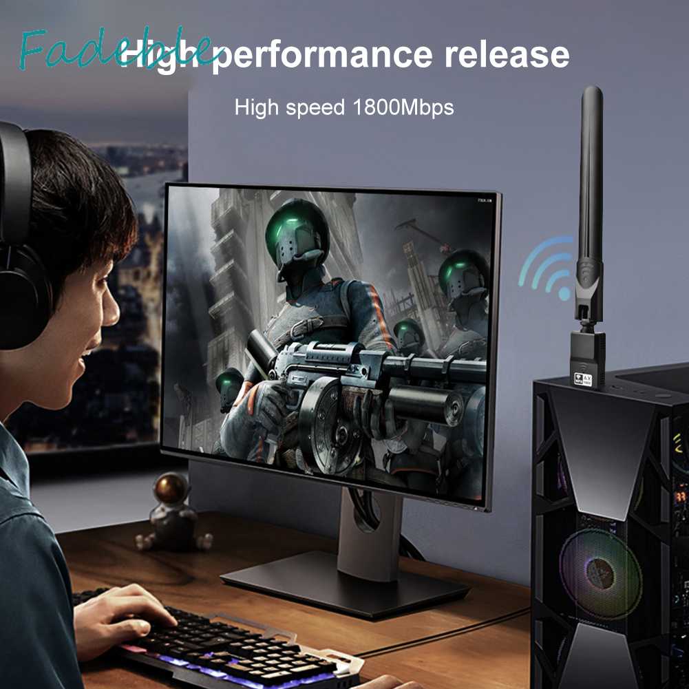 Bộ ChuyểN ĐổI WiFi6 6dBi Băng Tần KéP 5GHz 2.4GHz, Thẻ MạNg WiFi6