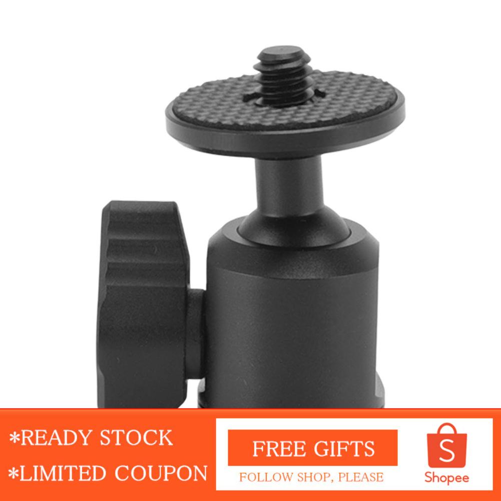 Alwaysonline PULUZ  Tripod Ball Head 360 Degree Rotation Aluminium Alloy with 1/4in Screw for Fill Light MIC