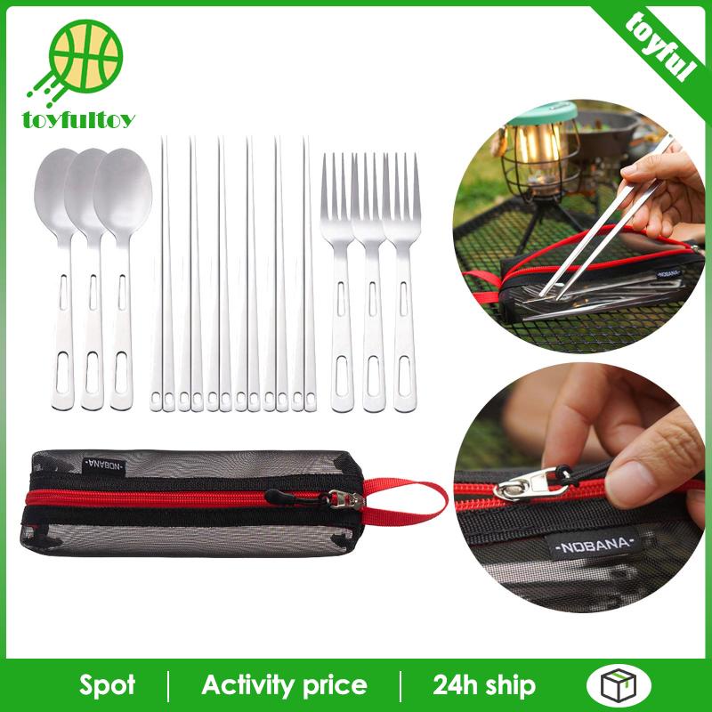 Bộ Dụng Cụ Ăn Uống Tiện Dụng Mang Theo Du Lịch Cắm Trại