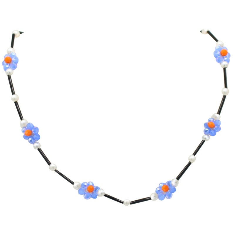 Vòng Cổ Choker Nhiều Lớp Họa Tiết Hoa Thời Trang Mùa Hè